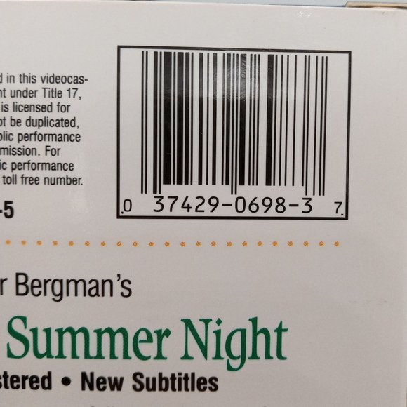 Smiles Of A Summer Night VHS Movie Ingmar Bergman Swedish English Subtitles - Picture 7 of 7